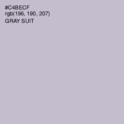 #C4BECF - Gray Suit Color Image