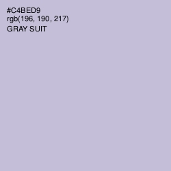#C4BED9 - Gray Suit Color Image