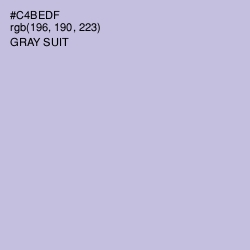 #C4BEDF - Gray Suit Color Image