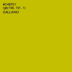 #C4BF01 - Galliano Color Image