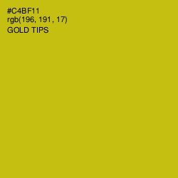 #C4BF11 - Gold Tips Color Image