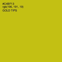 #C4BF13 - Gold Tips Color Image