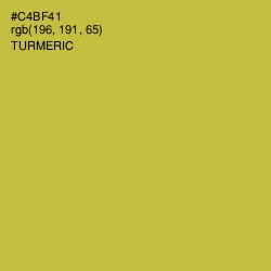 #C4BF41 - Turmeric Color Image