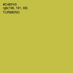 #C4BF45 - Turmeric Color Image