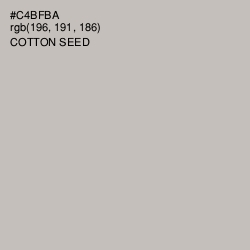 #C4BFBA - Cotton Seed Color Image