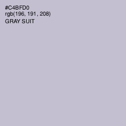 #C4BFD0 - Gray Suit Color Image