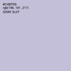 #C4BFD9 - Gray Suit Color Image