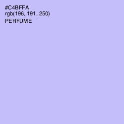 #C4BFFA - Perfume Color Image