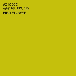 #C4C00C - Bird Flower Color Image