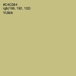 #C4C084 - Yuma Color Image