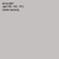 #C4C0BF - Gray Nickel Color Image