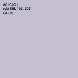 #C4C0D1 - Ghost Color Image