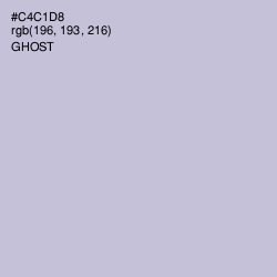 #C4C1D8 - Ghost Color Image