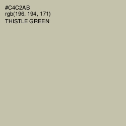 #C4C2AB - Thistle Green Color Image