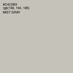 #C4C2B9 - Mist Gray Color Image