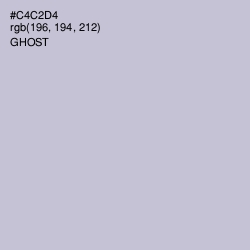 #C4C2D4 - Ghost Color Image