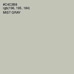 #C4C3B8 - Mist Gray Color Image