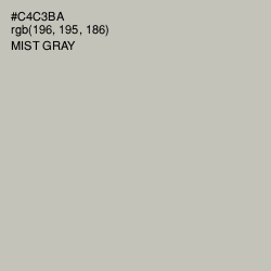#C4C3BA - Mist Gray Color Image