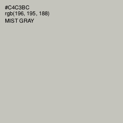 #C4C3BC - Mist Gray Color Image