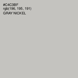 #C4C3BF - Gray Nickel Color Image