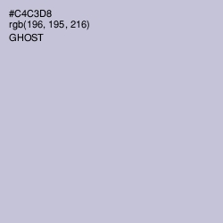 #C4C3D8 - Ghost Color Image