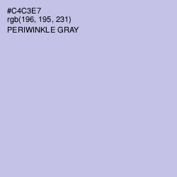 #C4C3E7 - Periwinkle Gray Color Image