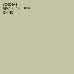#C4C4A3 - Chino Color Image