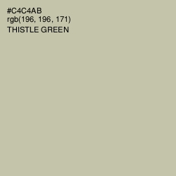 #C4C4AB - Thistle Green Color Image