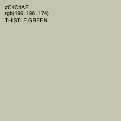 #C4C4AE - Thistle Green Color Image