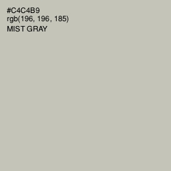 #C4C4B9 - Mist Gray Color Image