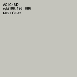 #C4C4BD - Mist Gray Color Image