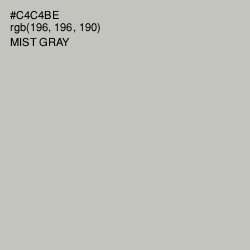 #C4C4BE - Mist Gray Color Image