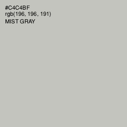 #C4C4BF - Mist Gray Color Image