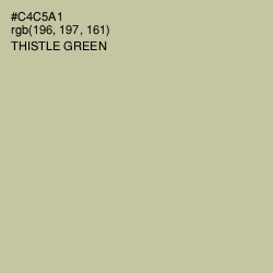 #C4C5A1 - Thistle Green Color Image