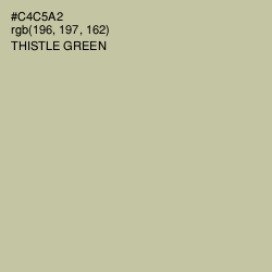 #C4C5A2 - Thistle Green Color Image