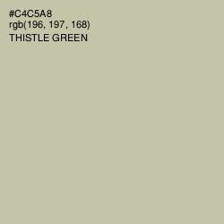 #C4C5A8 - Thistle Green Color Image