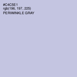 #C4C5E1 - Periwinkle Gray Color Image