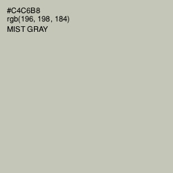 #C4C6B8 - Mist Gray Color Image