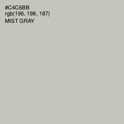 #C4C6BB - Mist Gray Color Image