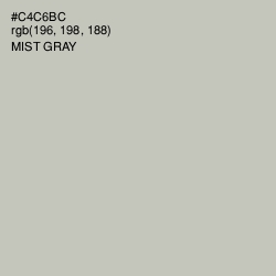 #C4C6BC - Mist Gray Color Image
