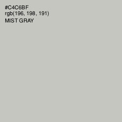 #C4C6BF - Mist Gray Color Image