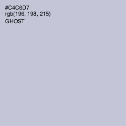#C4C6D7 - Ghost Color Image