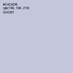 #C4C6DB - Ghost Color Image