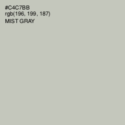 #C4C7BB - Mist Gray Color Image