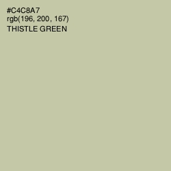 #C4C8A7 - Thistle Green Color Image