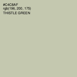#C4C8AF - Thistle Green Color Image