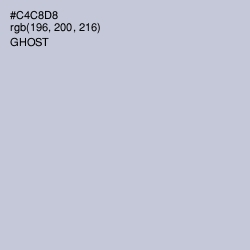 #C4C8D8 - Ghost Color Image