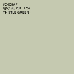 #C4C9AF - Thistle Green Color Image