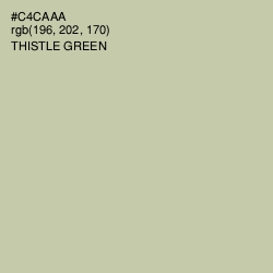 #C4CAAA - Thistle Green Color Image