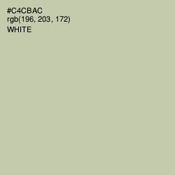 #C4CBAC - Thistle Green Color Image